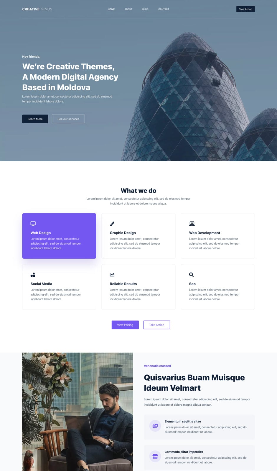 Business 的 Blocksy 官方网站模板预览