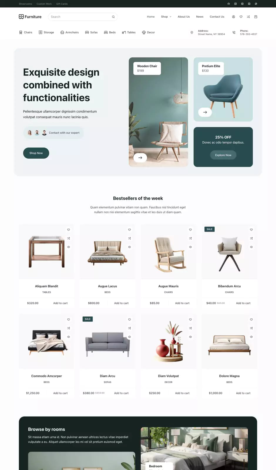 Furniture 的 Blocksy 官方网站模板预览